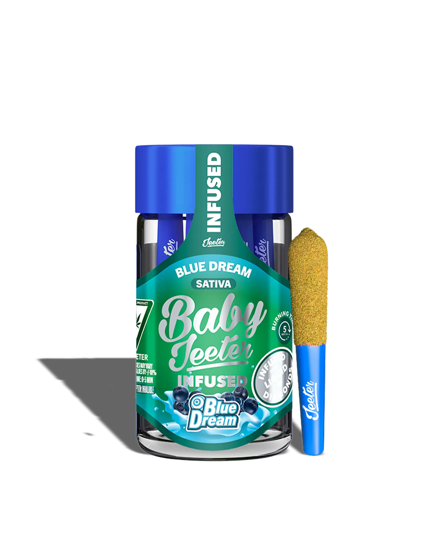 Blue Dream Liquid Diamonds and Kief Coated By Jeeter