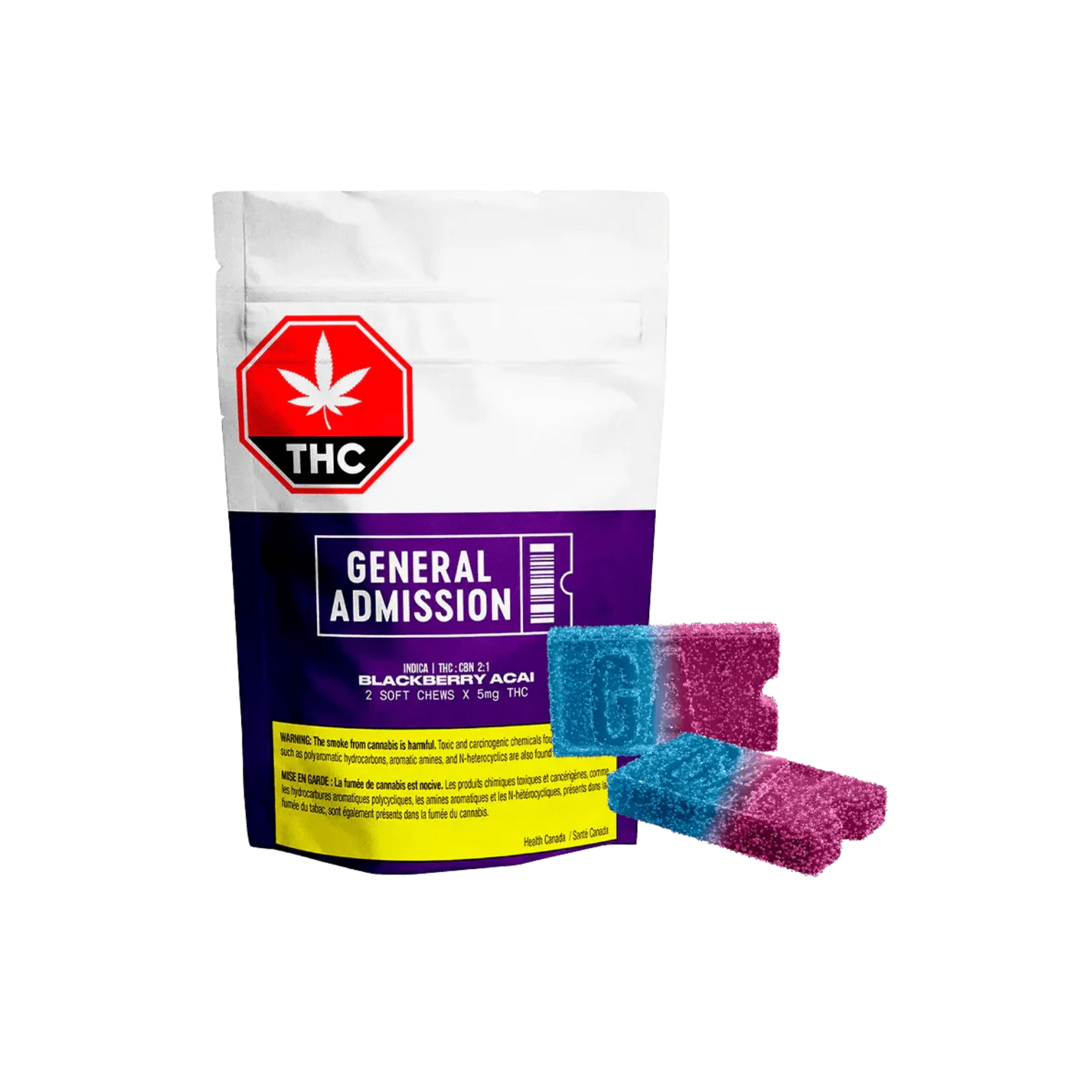Blackberry Acai With THC and CBN By General Admission (I)