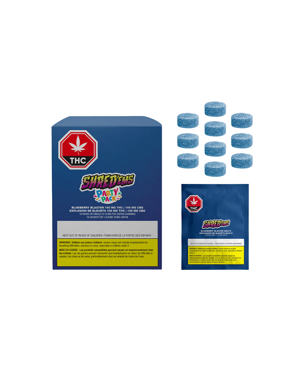 Blueberry Blaster MAX10 Party Pack By Shred’ems (S)