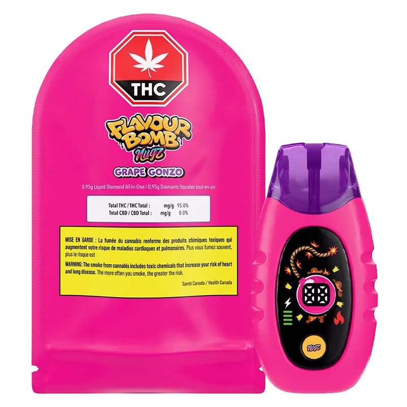 Flavour Bomb Grape Gonzo Liquid Diamond By Nugz (H)
