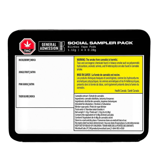 Social Sampler Pack Blinker Vape By General Adm.