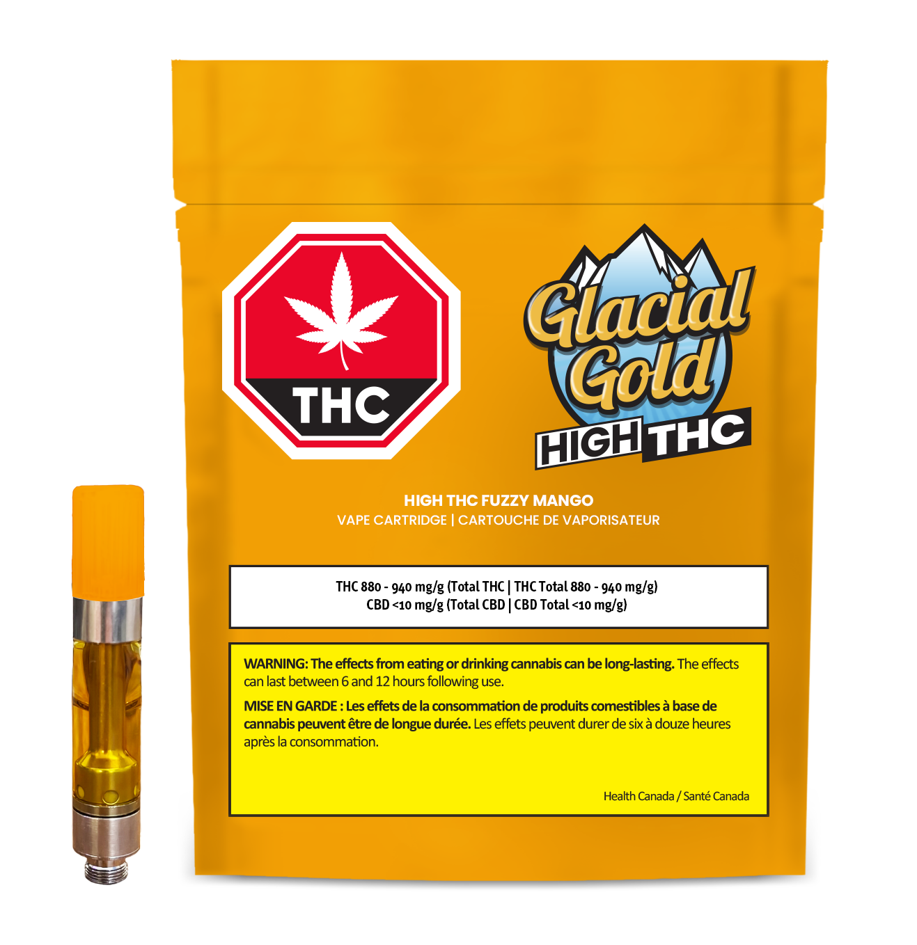 HIGH THC Fuzzy Mango By Glacial Gold (H)