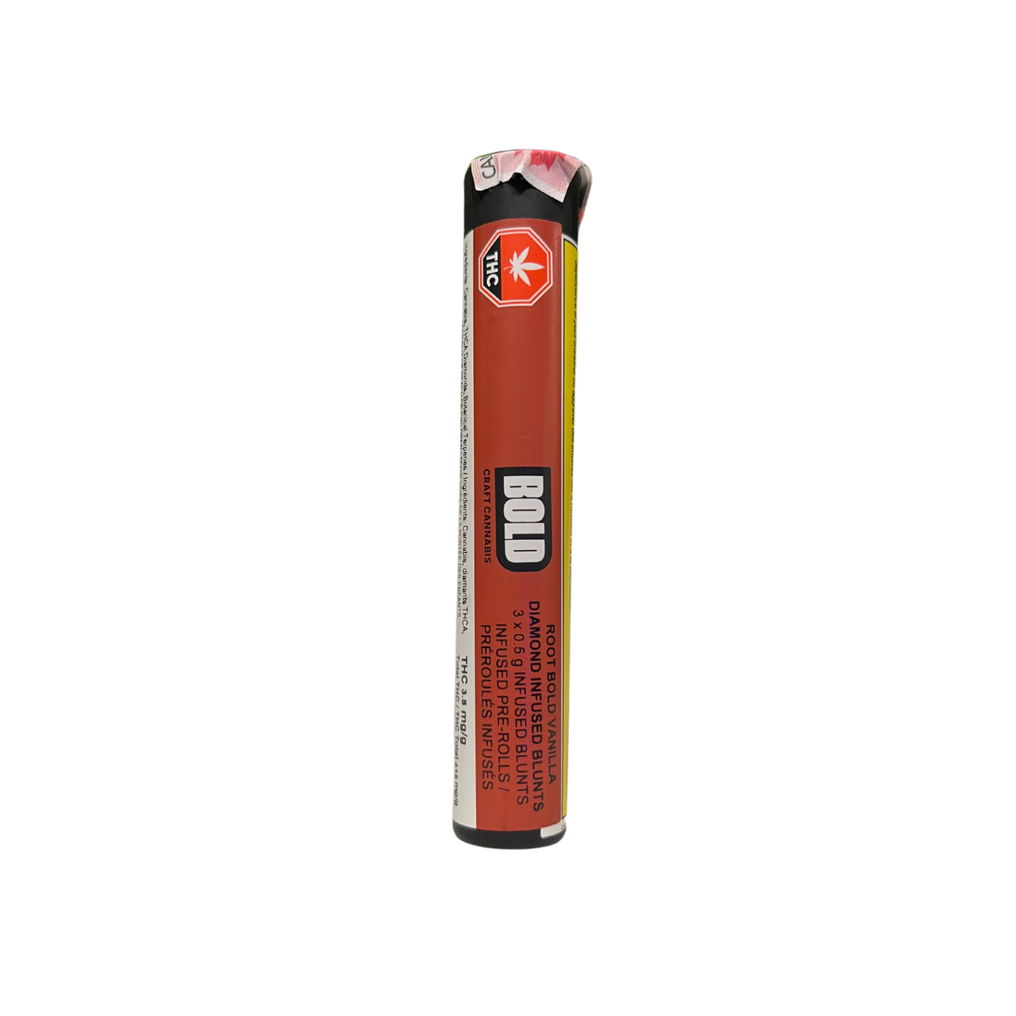 Root BOLD Vanilla Diamond Infused Blunts By Bold 3x 0.5g
