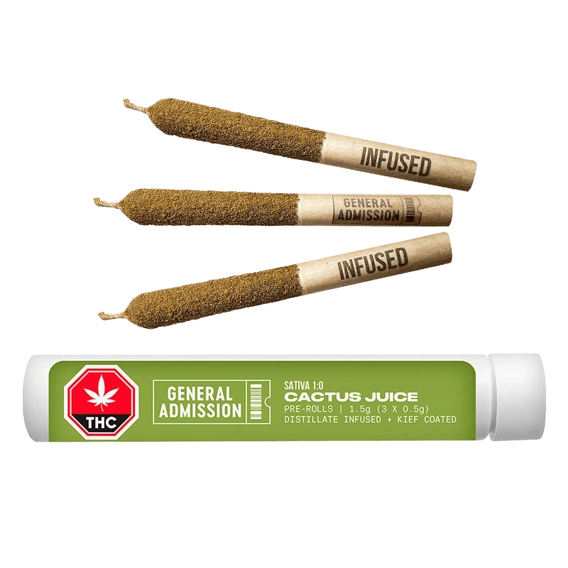 Cactus Juice Distillate Infused And Kief Coated By Gen. Adm.