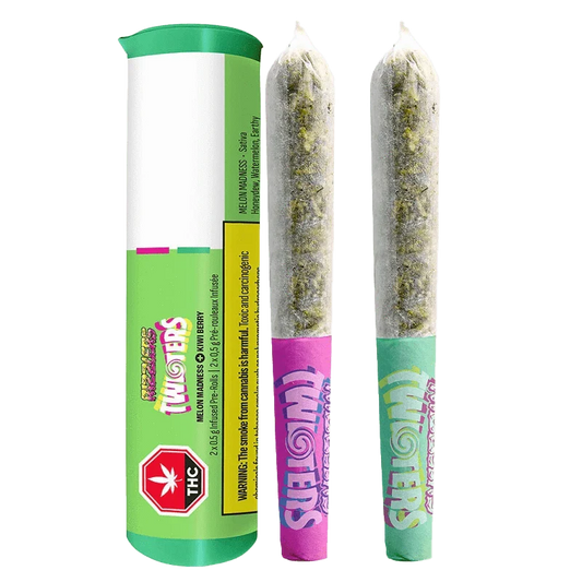 Melon Madness & Kiwi Berry distillate and Terps Infused By Rizzlers