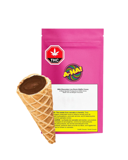 Milk Chocolate Live Rosin Waffle Cones By A-Ha! (S)