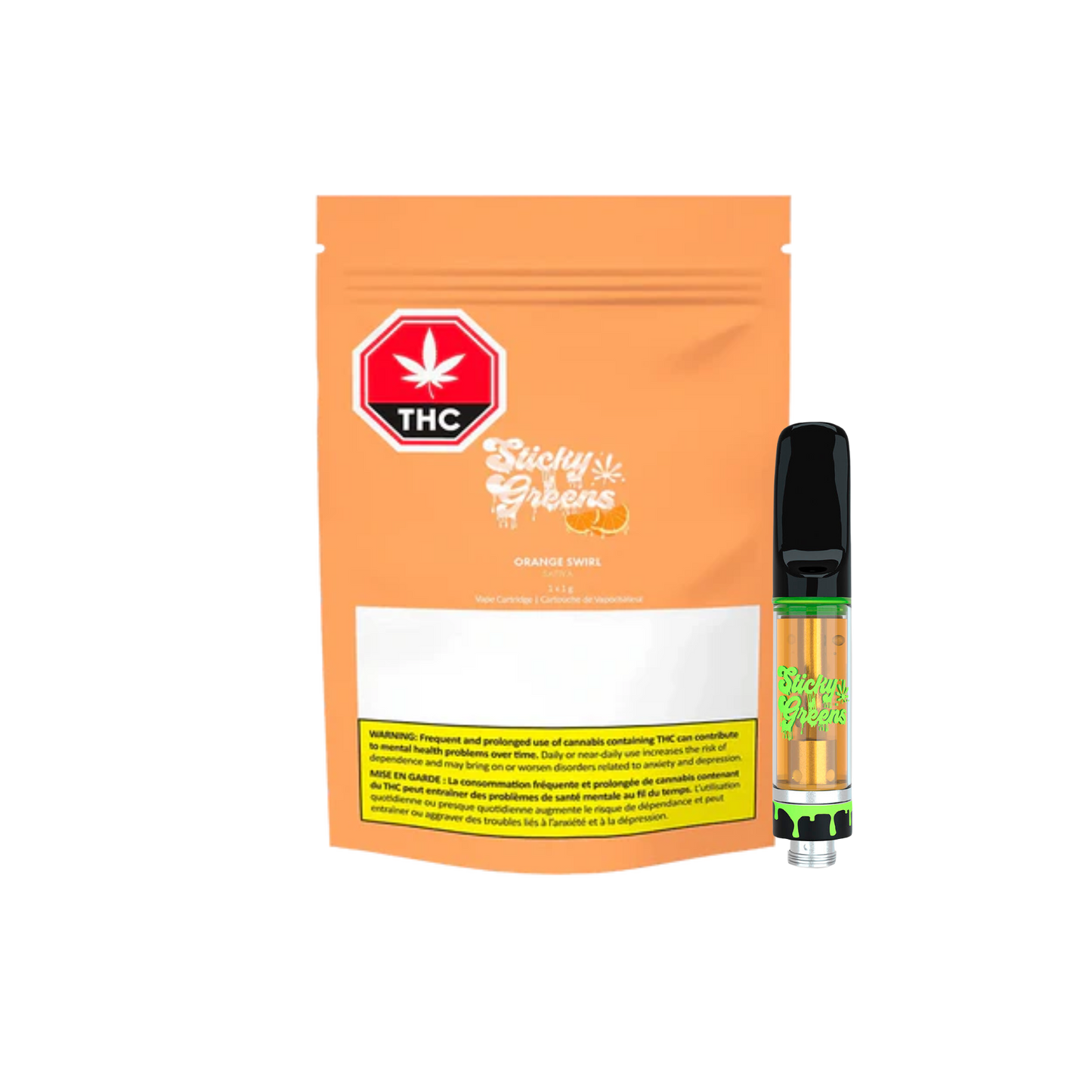 Orange Swirl Vape By Sticky Greens (S)