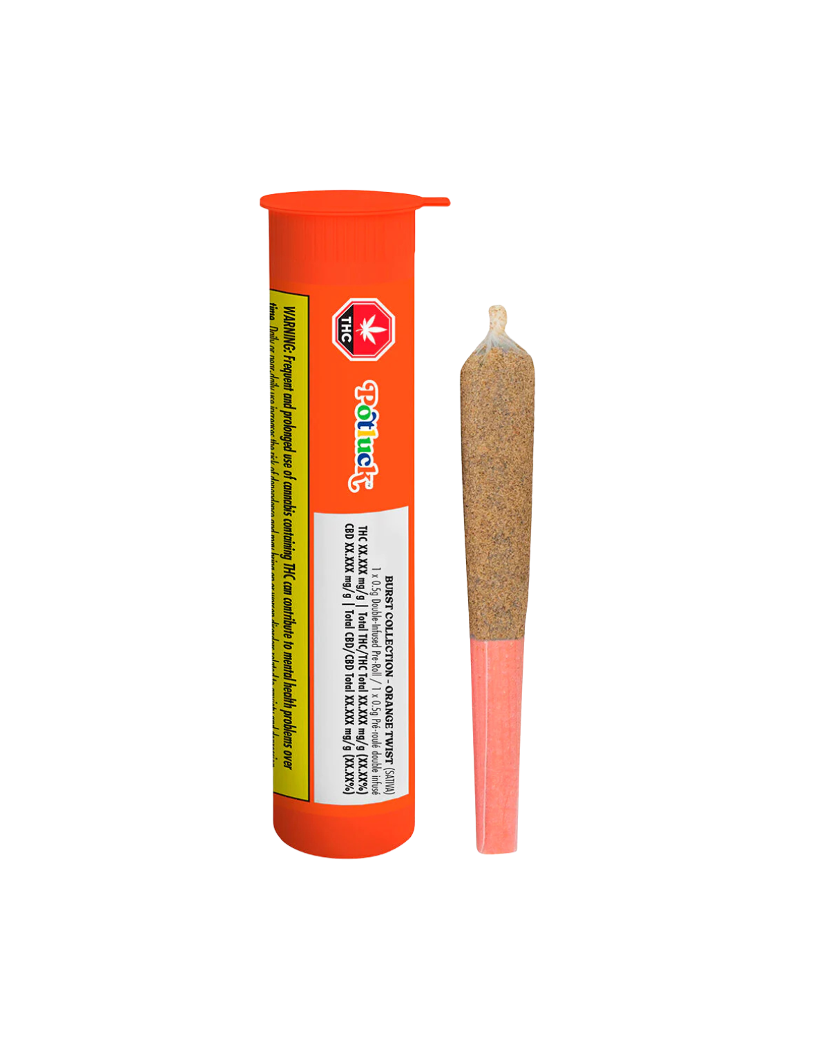 Orange Twist Double Infused and Kief Coated By Potluck