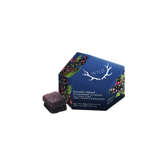Real Fruit Elderberry Soft Chews with CBN by Wyld (I)