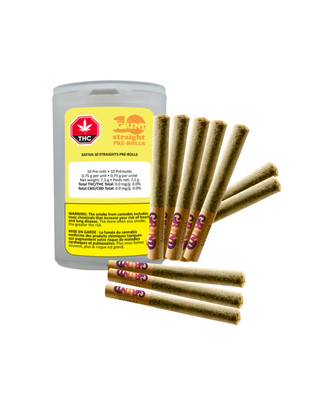 Sativa 10 Straights By Weed Me Grind