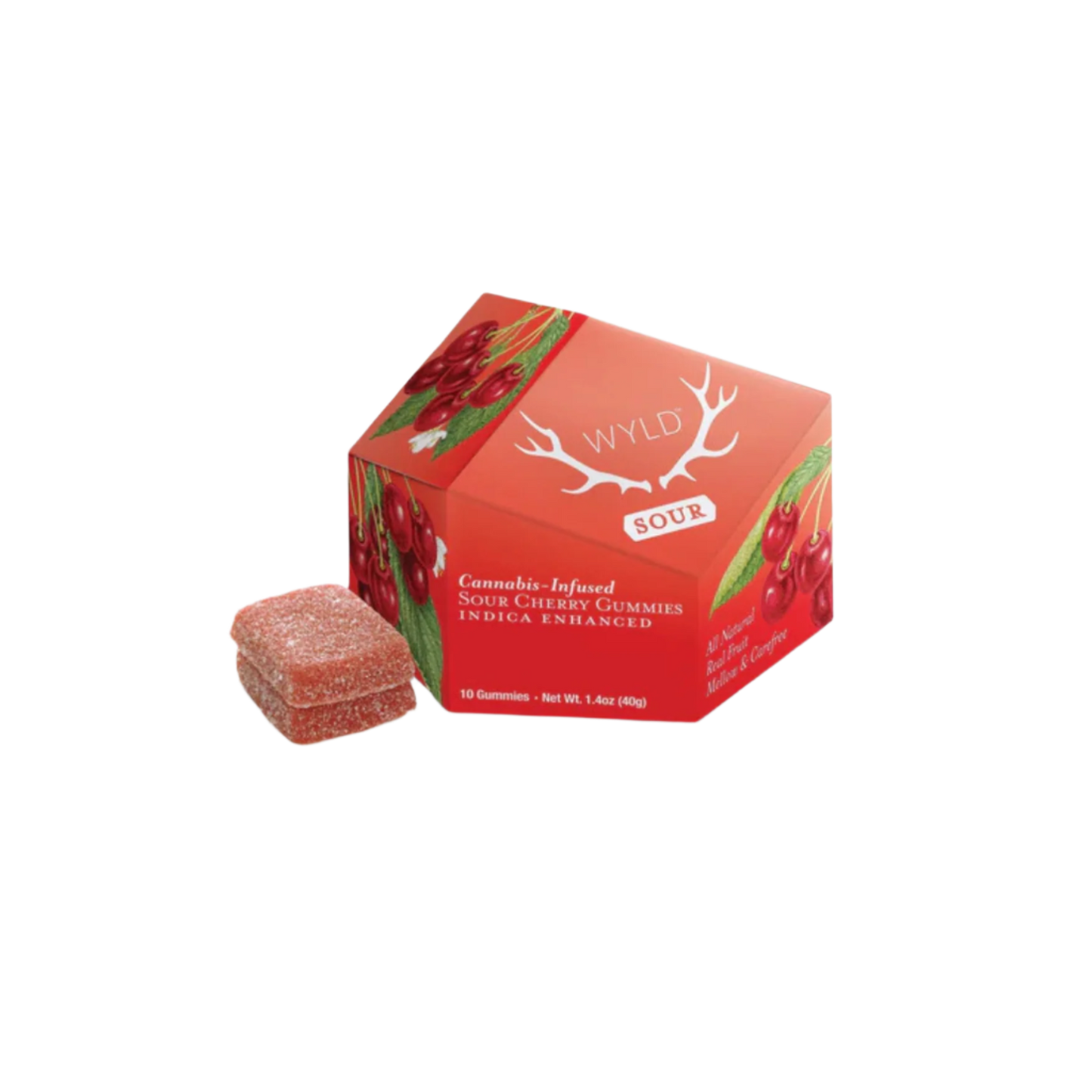 Sour Cherry Real Fruit Gummies by Wyld (S)