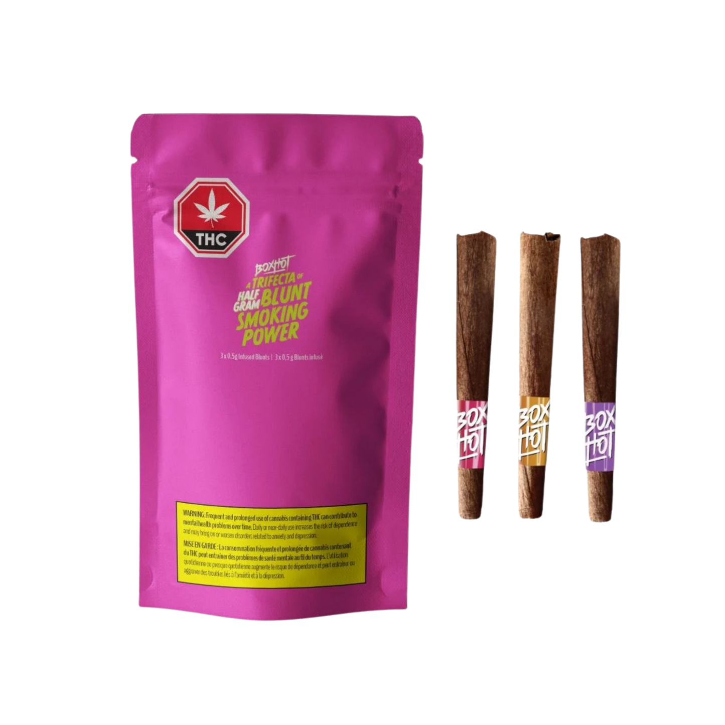 Trifecta of Half Gram Blunt Distillate infused By Boxhot