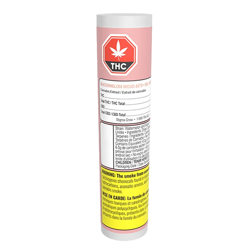 Watermelon Mojo 60's Diamonds And Resin infused By Dab Bods