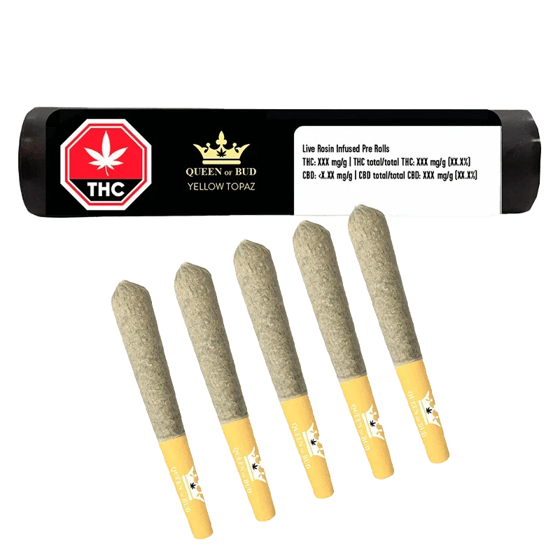 Yellow Topaz Live Rosin Mango Honey By Queen of Buds