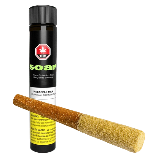 Pineapple Milk Oil Infused and Kief Coadted Blunt By Soar