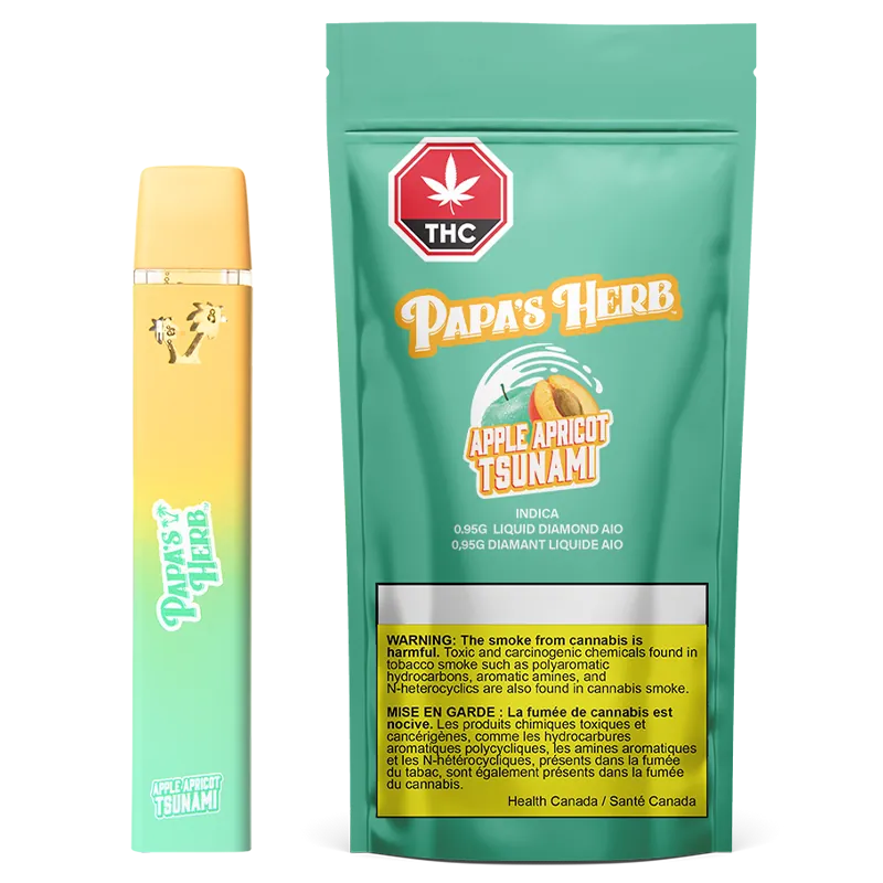 Apple Apricot Tsunami Liquid Diamond By Papa's Herb (I)