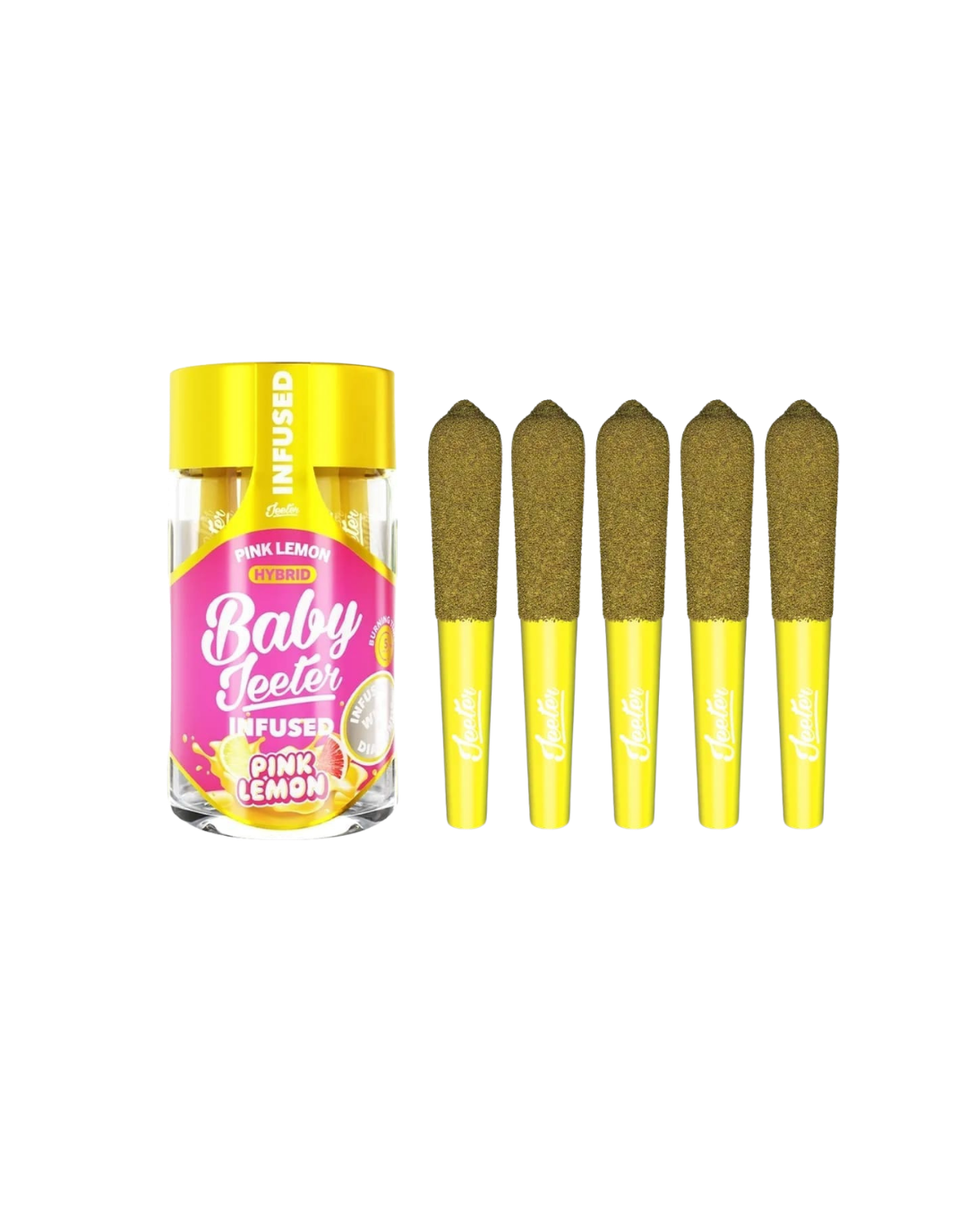 Baby Jeeter Pink Lemon Liquid Diamonds and Kief Coated Infused By Jeeter