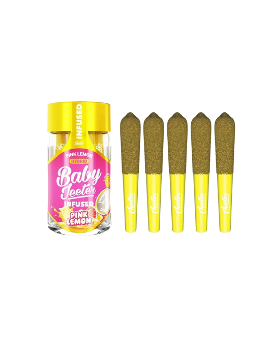 Baby Jeeter Pink Lemon Liquid Diamonds and Kief Coated Infused By Jeeter
