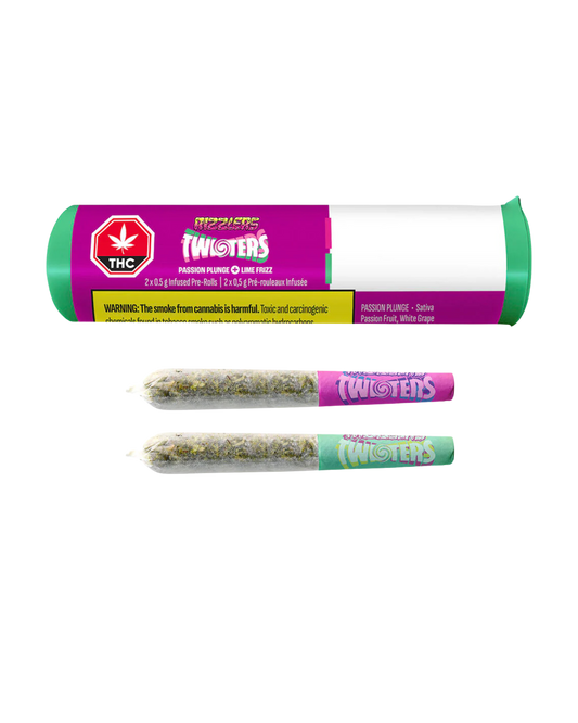 Passion Plunge & Lime Frizz distillate and Terps Infused  By Rizzlers