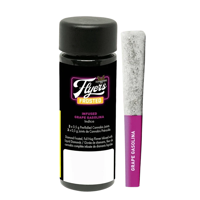 Frosted Flyers Grape Gasolina Liquid Diamond And Diamond dust Infused By Clayborne
