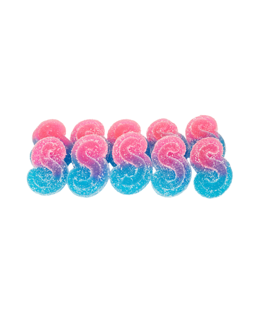 Fully Blasted Blue Raspberry Watermelon Gummies - 10 Pack By Spinach Sourz (I)