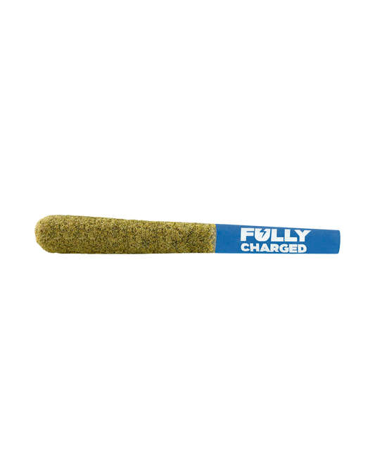 Fully Charged Blueberry Dynamite Liquid Diamond and Kief Coated By Spinach