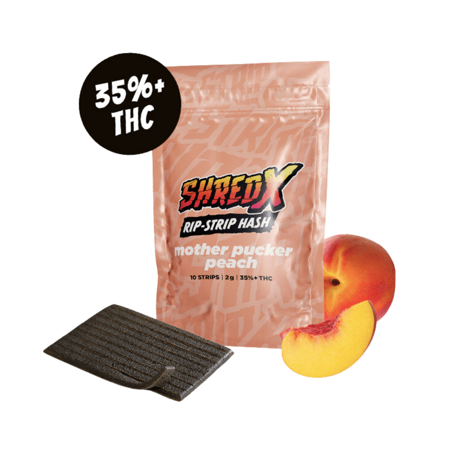 Hash Strips Mother Pucker Peach By Shred X (I)
