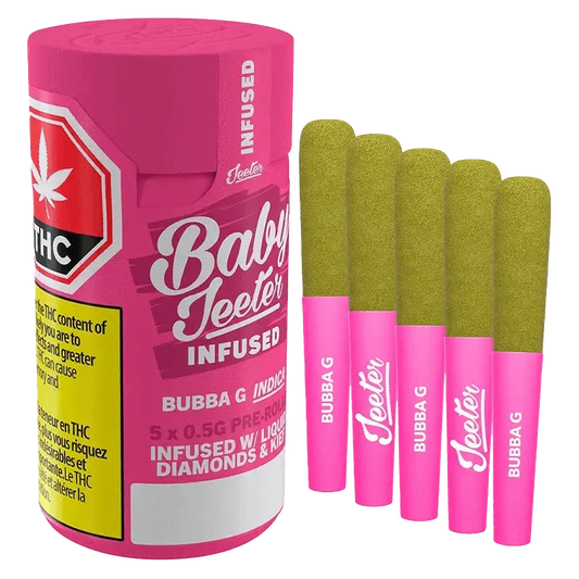 Baby Jeeter Bubba G Liquid Diamonds and Kief Coated Infused By Jeeter