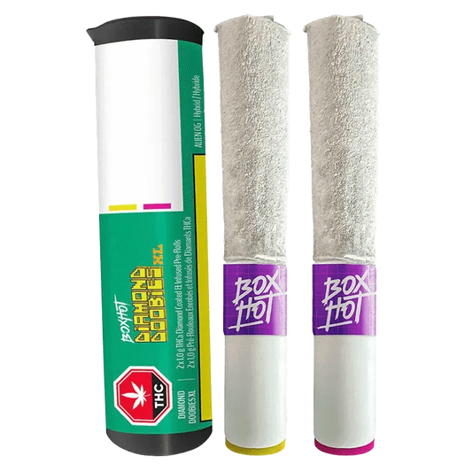Diamond Doobies XL - Alien OG & Peach OG Liquid Diamonds And Diamond Dusted Insued By BOXHOT