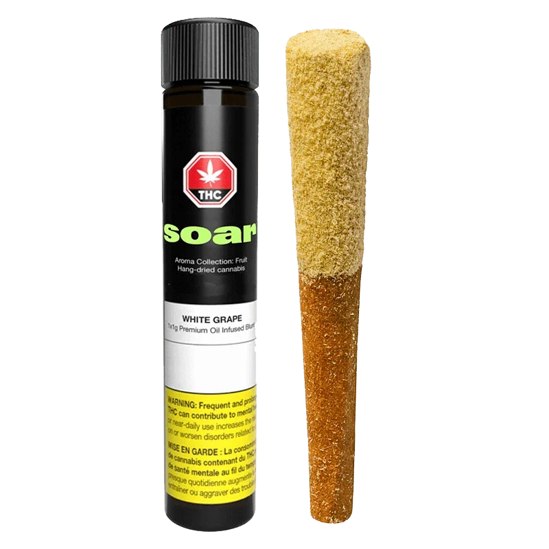 White Grape Oil Infused and Kief Coadted Blunt By Soar