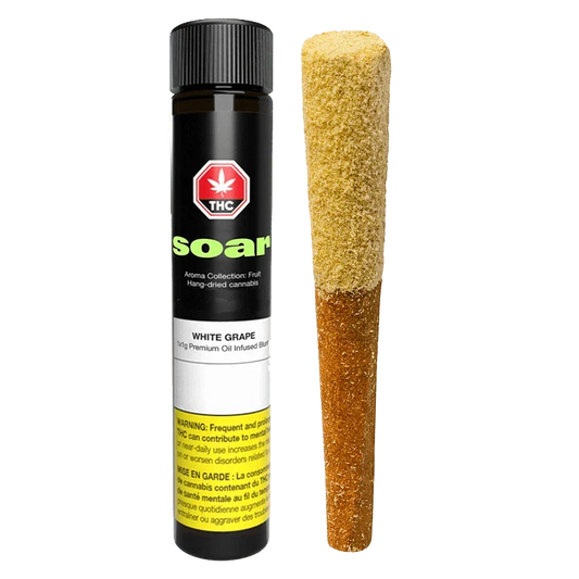 White Grape Oil Infused and Kief Coadted Blunt By Soar