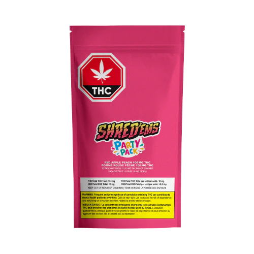 Red Apple Peach MAX10 Party Pack By Shred’ems (I)