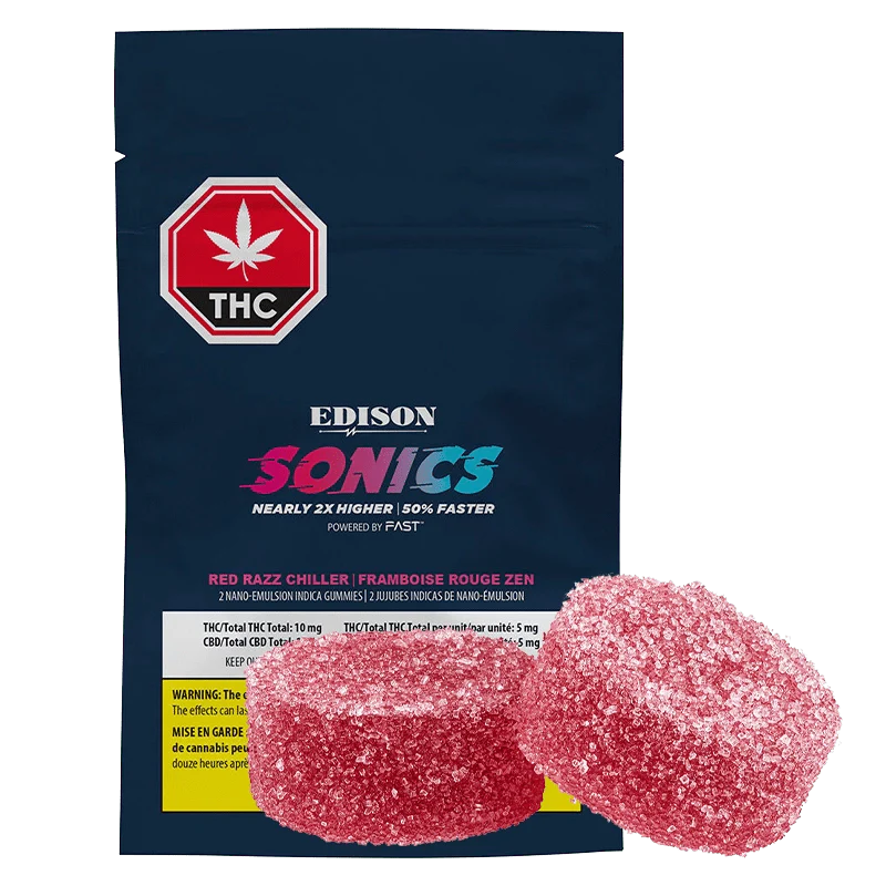 Red Razz Chiller CBD + THC Nano Gummies By Edison