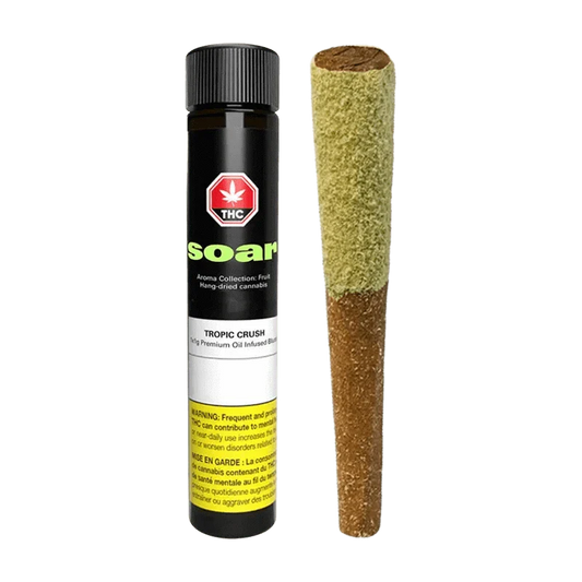 Tropic Crush Oil Infused and Kief Coadted Blunt By Soar