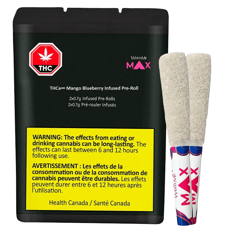 THCa Infinity Mango Blueberry Liquid Diamonds and Diamond Coated By Weed Me Max