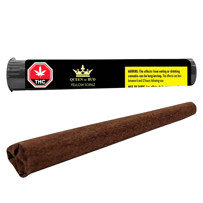 Yellow Topaz Live Rosin Chamomile Petal Blunt By Queen of Buds