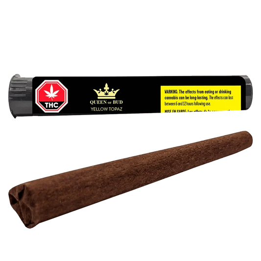 Yellow Topaz Live Rosin Chamomile Petal Blunt By Queen of Buds