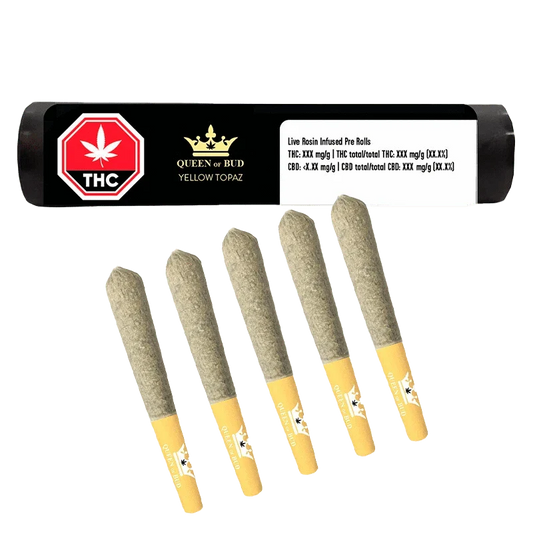 Yellow Topaz Live Rosin Mango Honey By Queen of Buds
