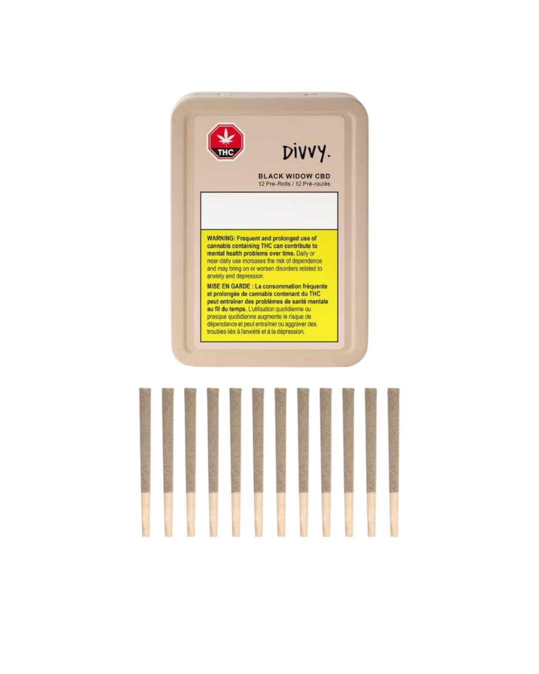 Black Widow CBD By Divvy 10 pieces