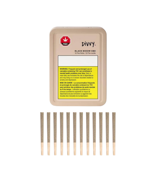 Black Widow CBD By Divvy 10 pieces