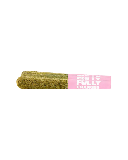 Fully Charged Cherry Crush Liquid Diamond, Live Rosin and Kief Coated By Spinach