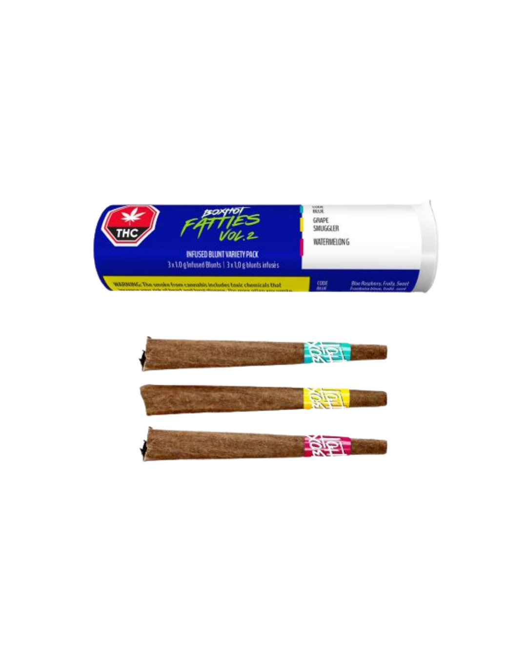 Fatties Vol. 2 Distillate Infused Blunt Variety Pack By Boxhot